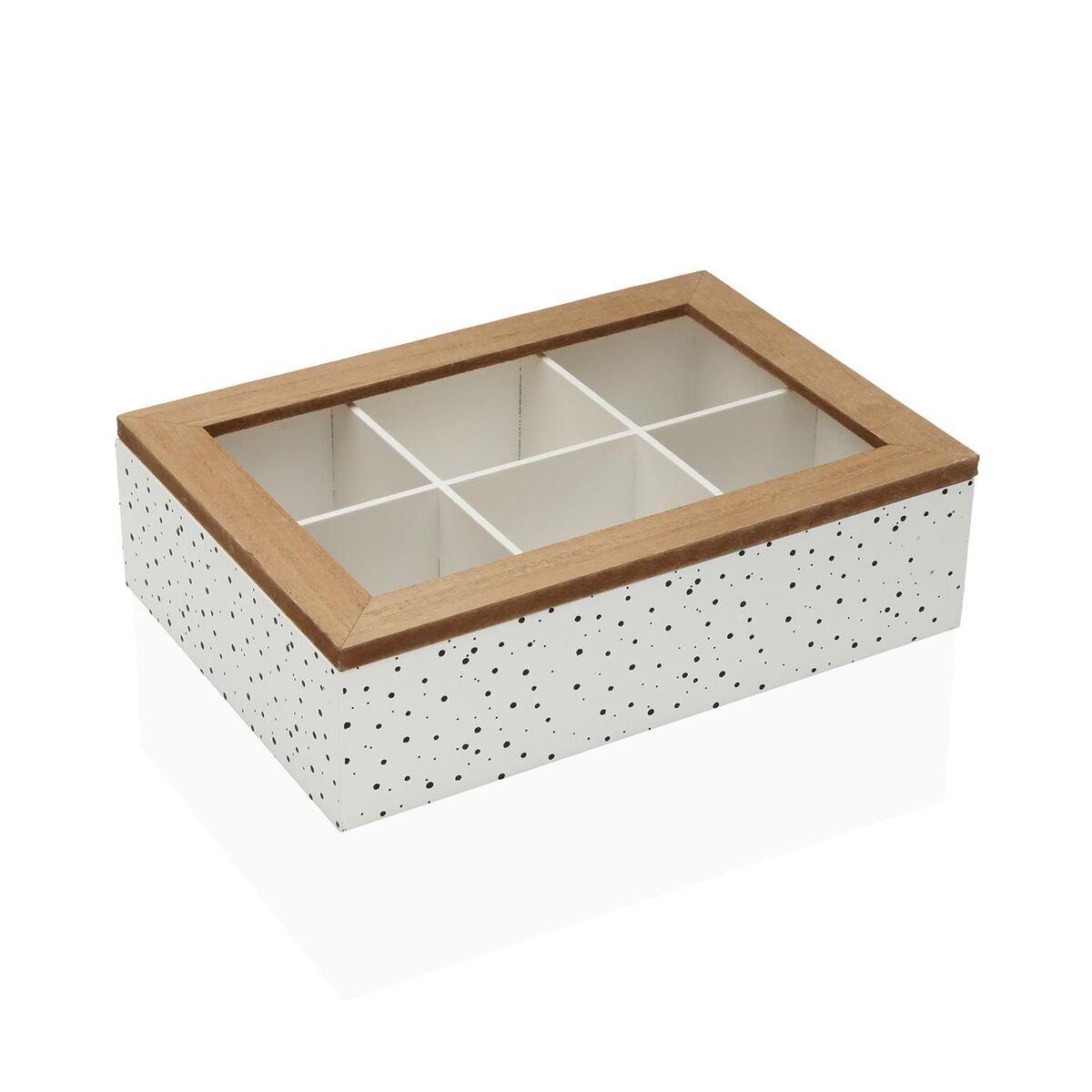 Caja para Infusiones Versa SPECKLE Madera 17 x 7 x 24 cm