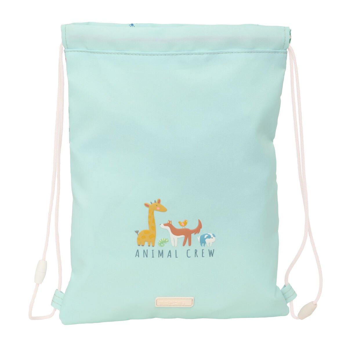 Bolsa Mochila con Cuerdas Safta Pandi Azul 26 x 34 x 1 cm