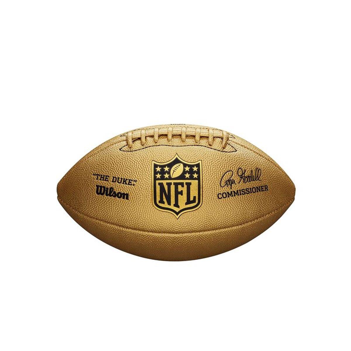 Balón de Rugby Wilson The Duke Metallic Edition YL Dorado