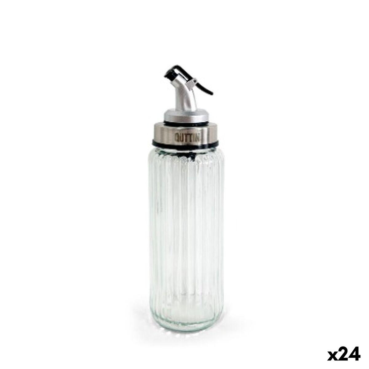 Aceitera Quttin OTTICO Transparente Plateado Vidrio 250 ml (24 Unidades)