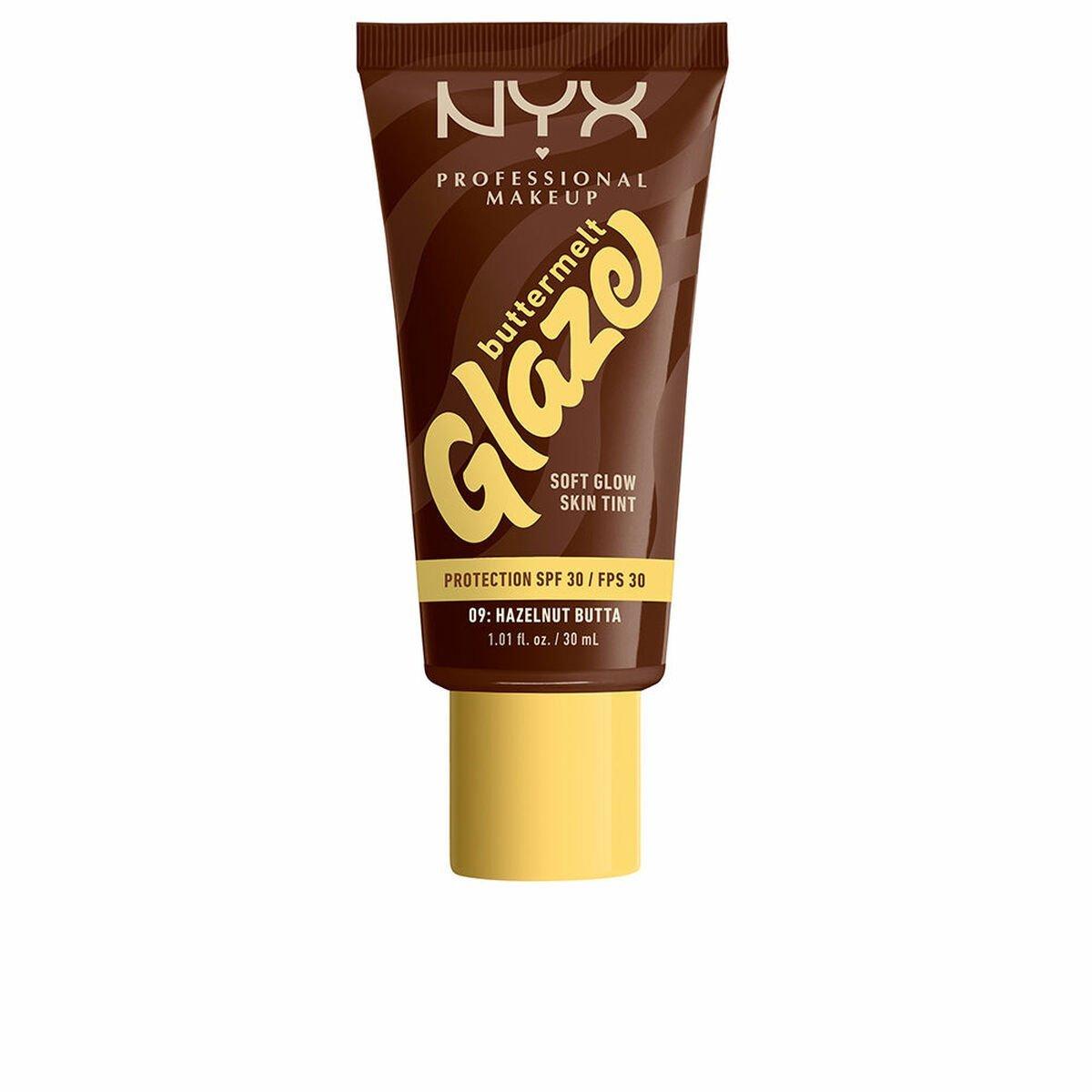 Protector Solar Facial NYX BUTTERMELT GLAZE Nº 09-Hazelnut Butta Spf 30 30 ml