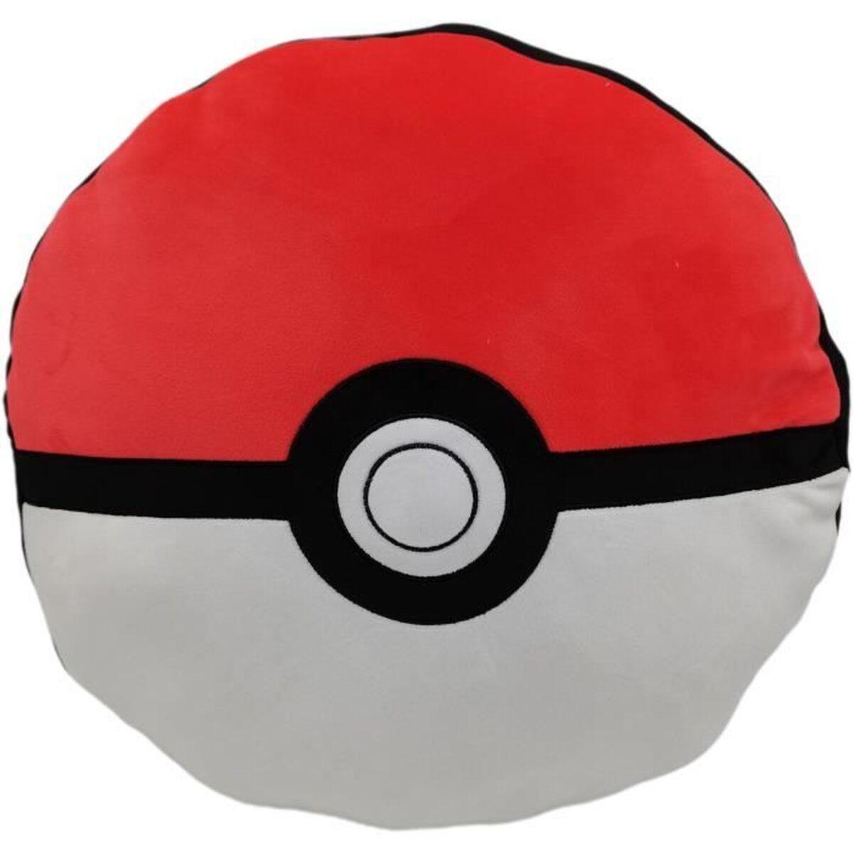 Cojín Pokémon 45 x 4 x 45 cm Blanco Negro Rojo Poliéster Infantil