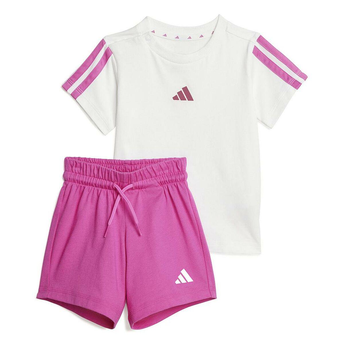 Conjunto Deportivo para Niños Adidas 3S T-SET 160 JD6480 Blanco