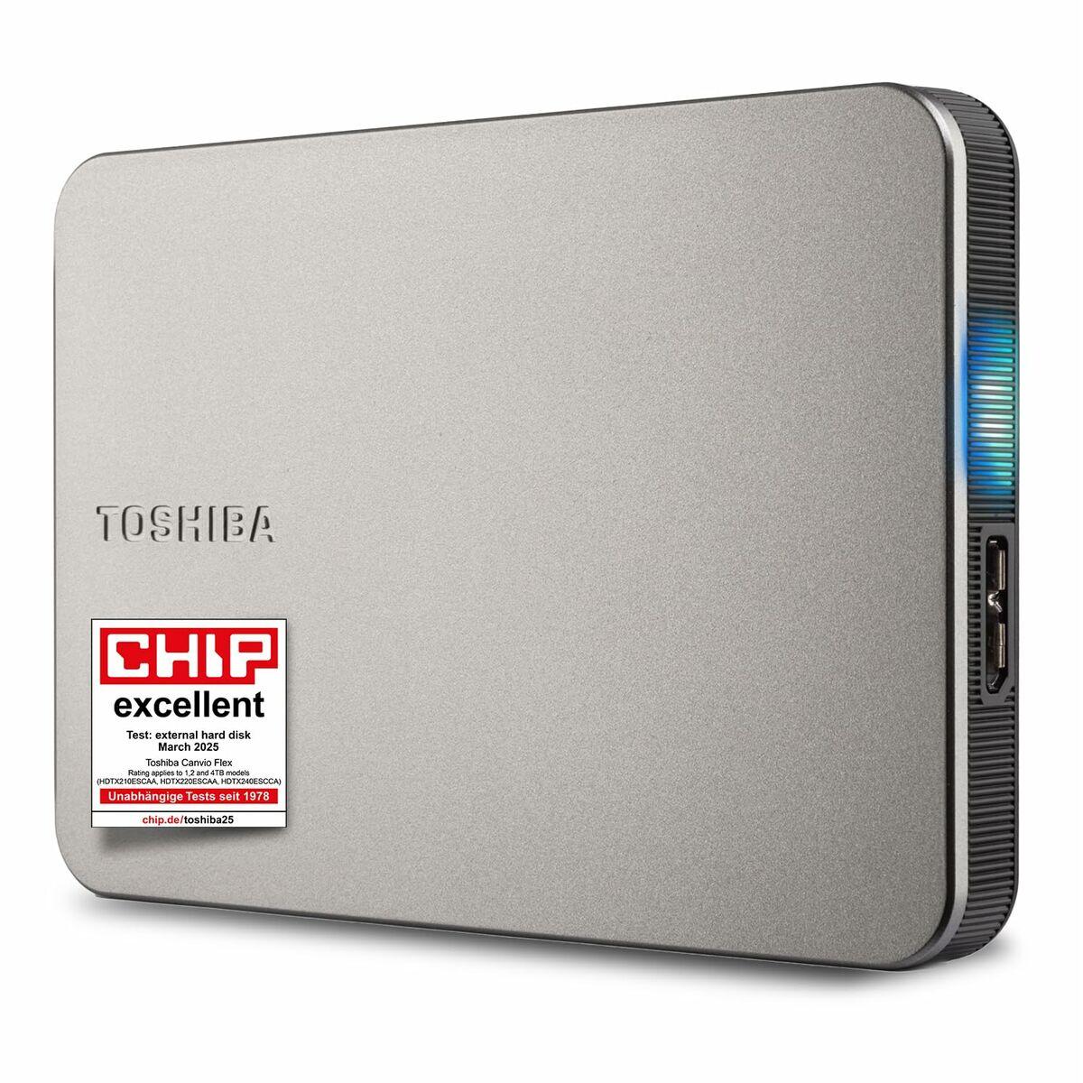 Disco Duro Externo Toshiba HDTX210ESCAA 1 TB HDD Plateado Magnética