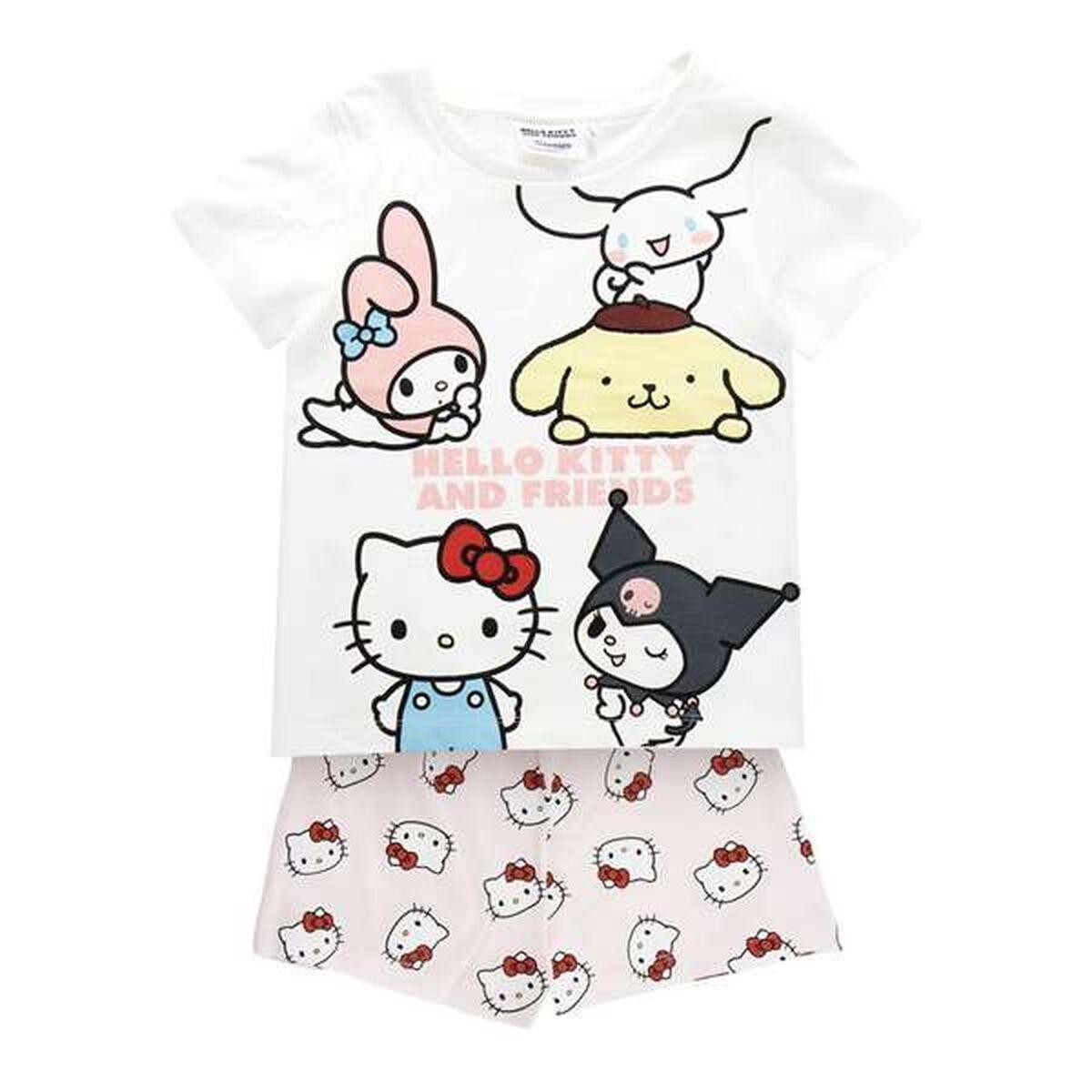 Pijama Infantil Hello Kitty Blanco