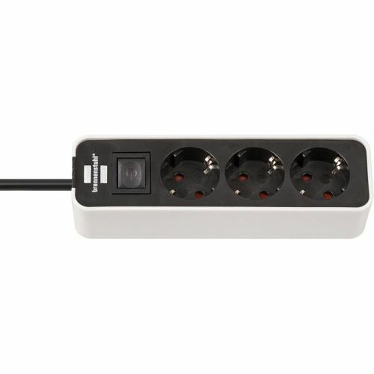 Regleta Enchufes 3 Tomas con Interruptor Brennenstuhl Ecolor 3600 W (1,5 m)