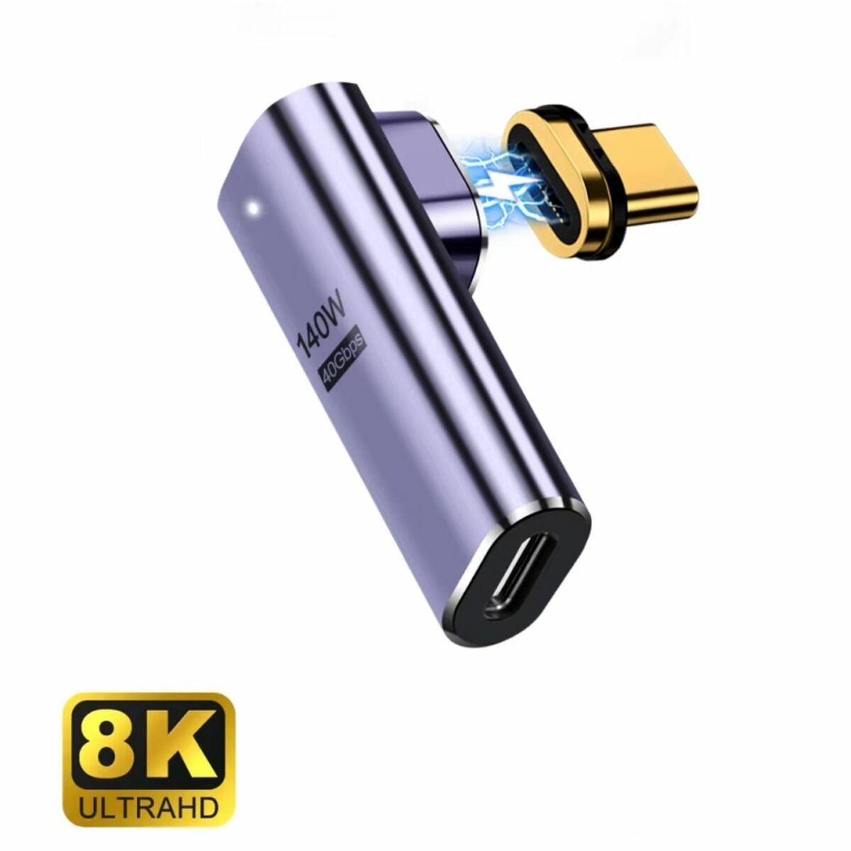 Adaptador USB-C Ewent EC1049 Negro Púrpura