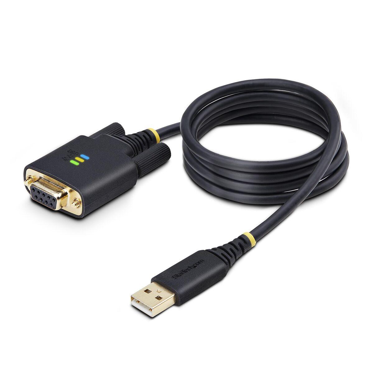 Cable USB Startech 1P3FFCNB-USB-SERIAL Negro 1 m