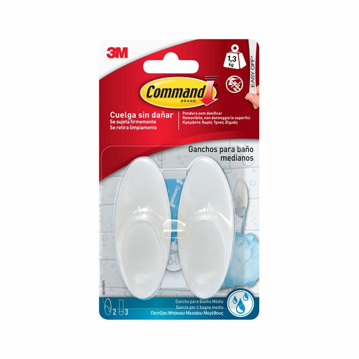 Gancho para colgar 3M 1,3 kg Blanco (2 Unidades)