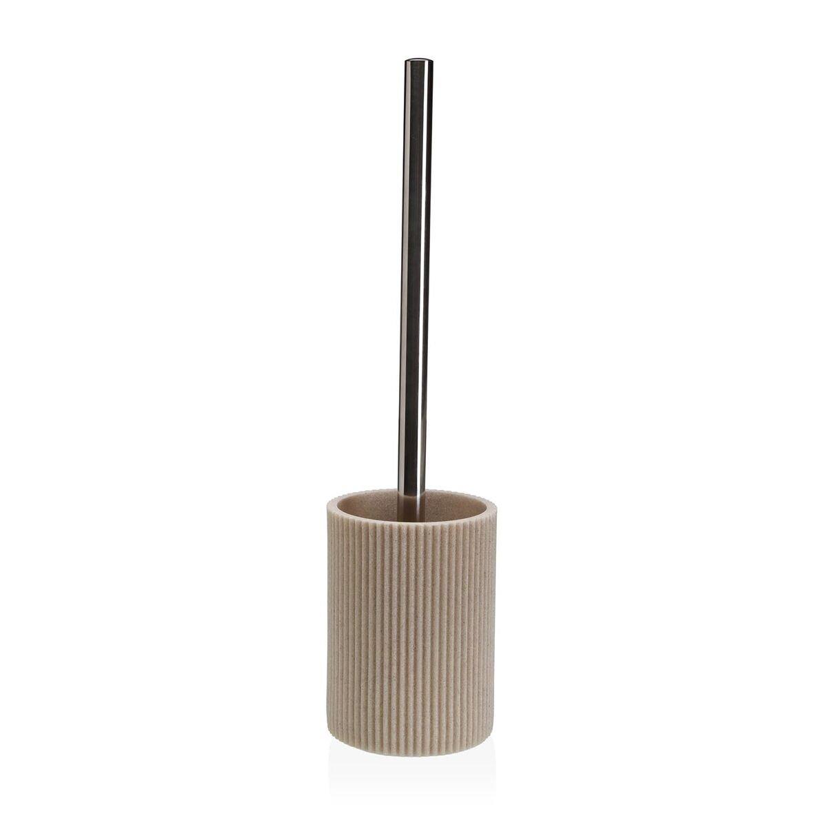 Escobilla para el Baño Versa Beige Resina Acero 9,4 x 37 x 9,4 cm