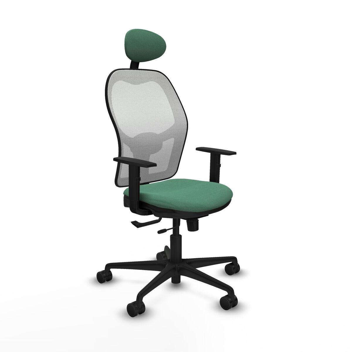 Silla de Oficina con Cabecero Jorquera Piqueras y Crespo 1D036N1 Verde Esmeralda