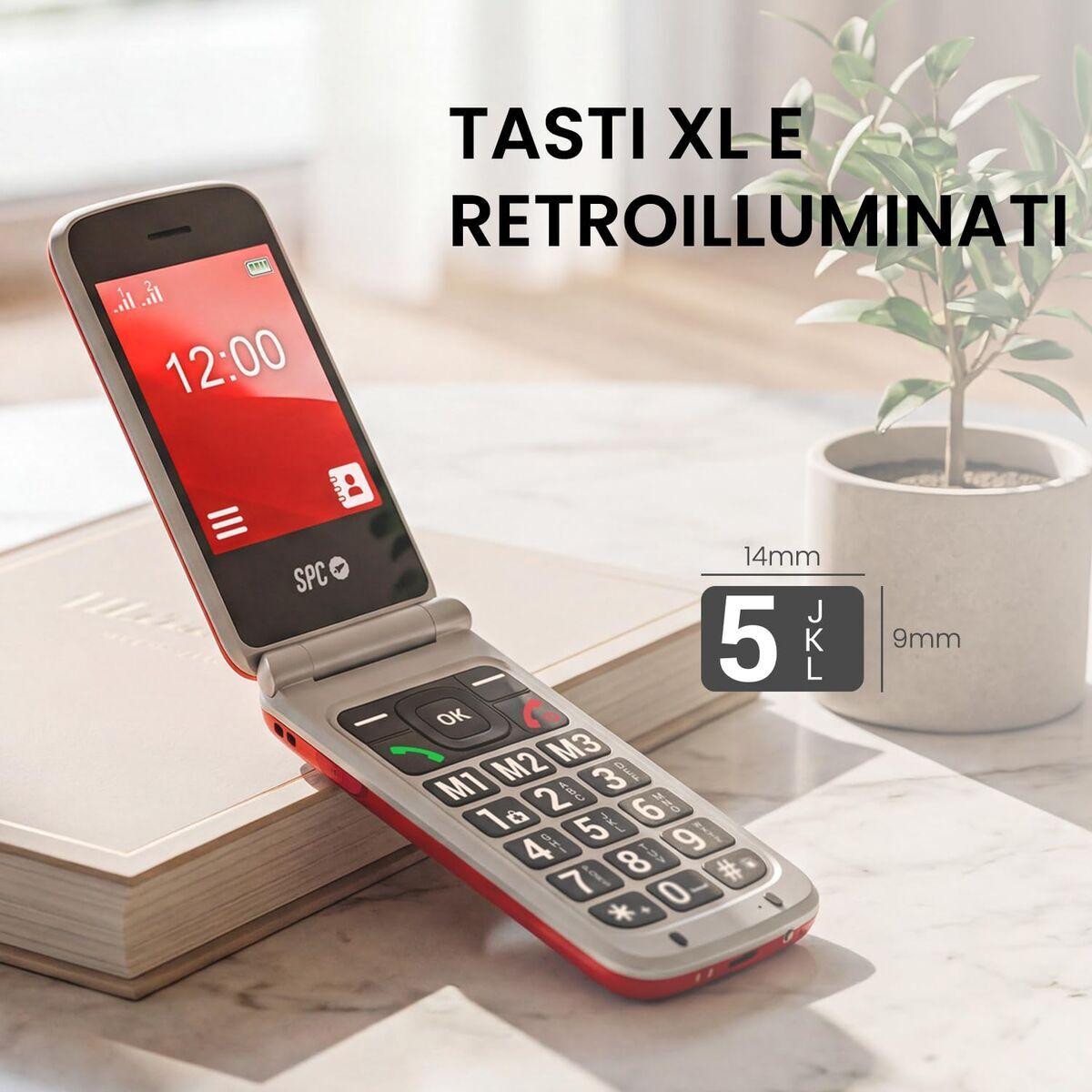 Teléfono Móvil para Mayores SPC 2339R Rojo 128 GB
