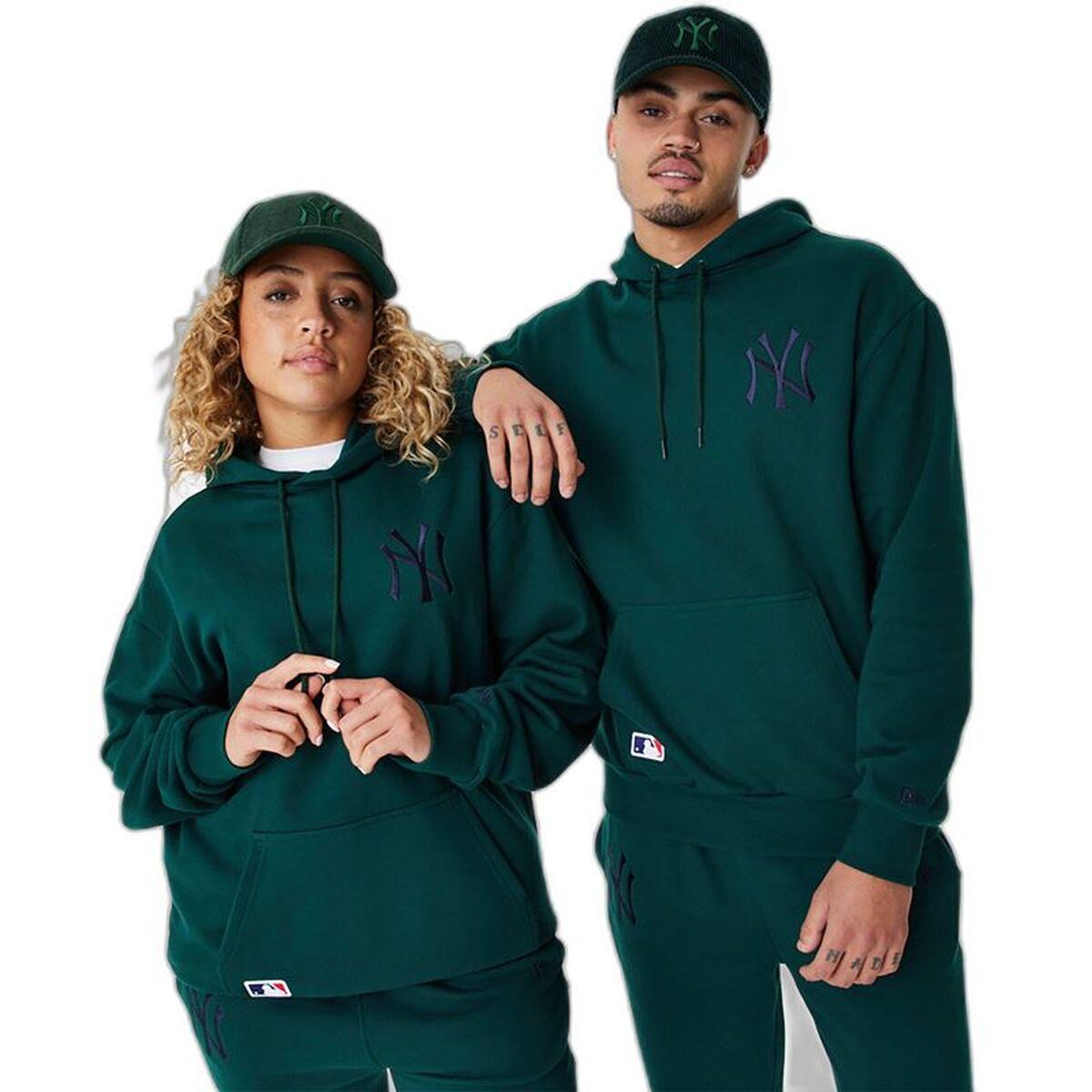 Sudadera con Capucha Hombre New Era League Essentials Verde oscuro