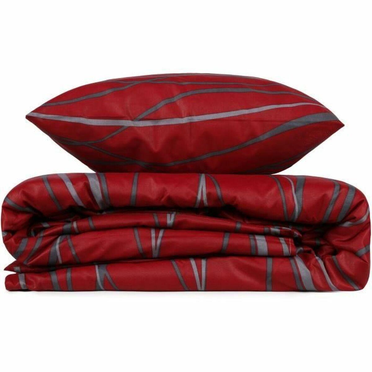 Juego de funda nórdica Rojo Cama de 200 3 Piezas