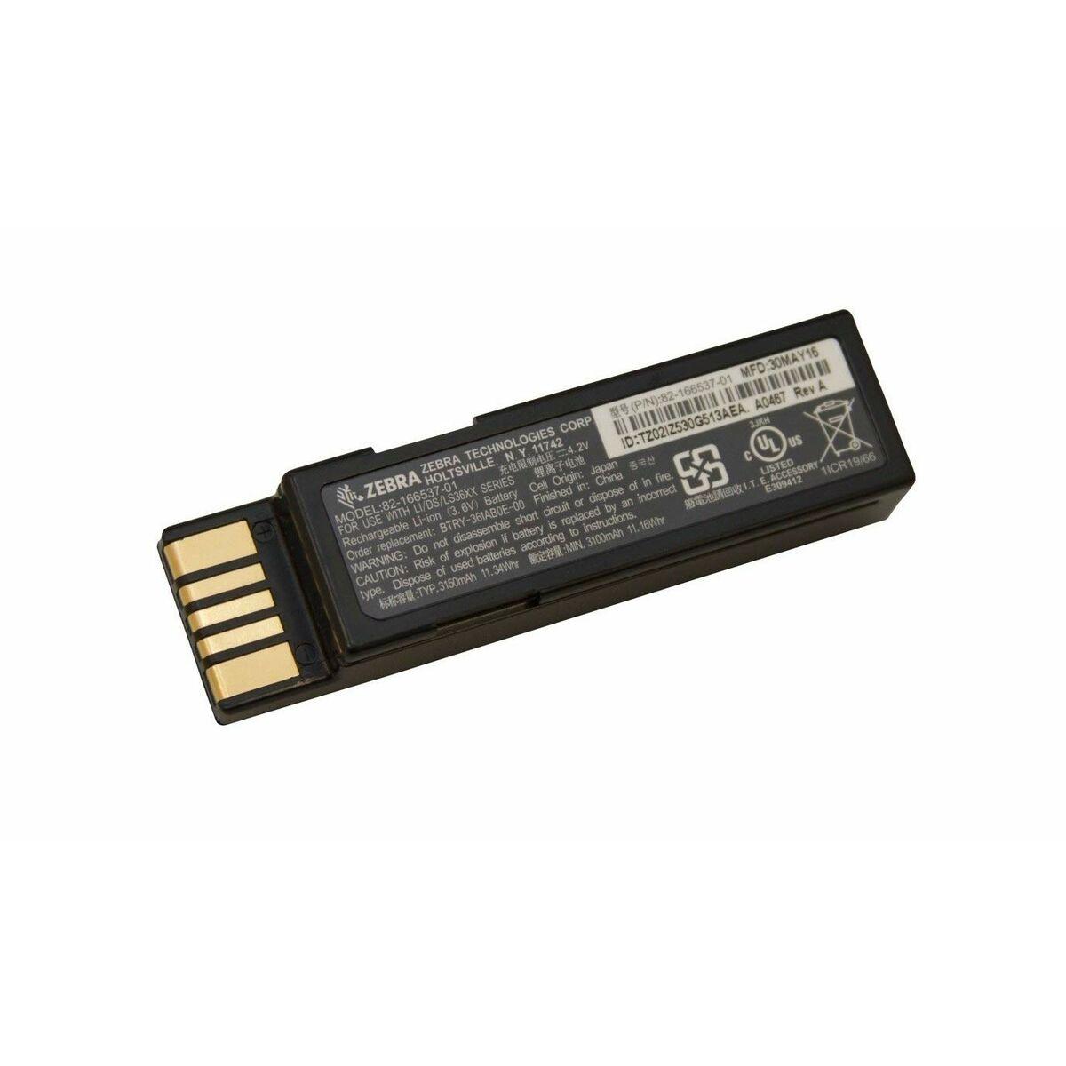 Cable de Alimentación Zebra BTRY-36IAB0E-00 Blanco Negro