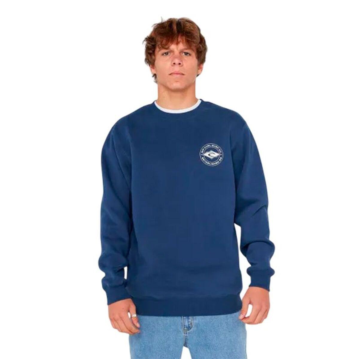 Sudadera sin Capucha Hombre Rip Curl Staple Crew Azul Azul marino