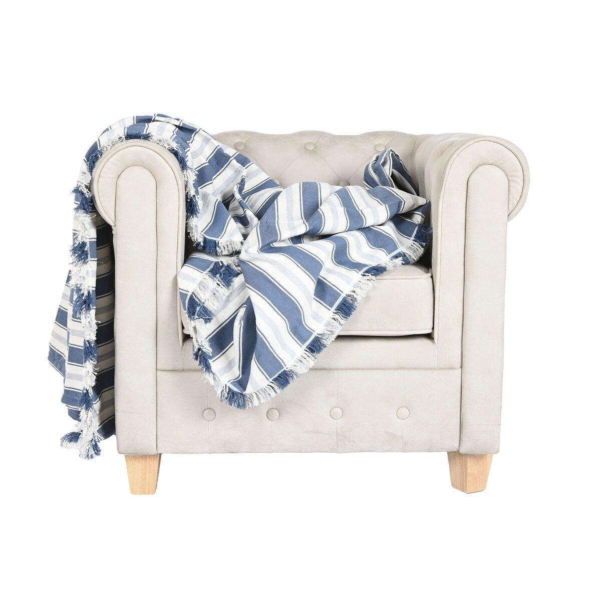 Cubrecamas Home ESPRIT Azul Gris