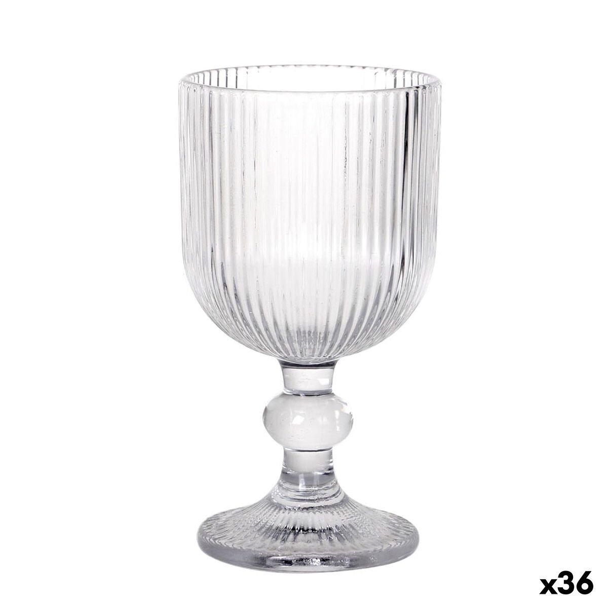 Copa La Mediterránea Sonella Transparente Vidrio 360 ml (36 Unidades)
