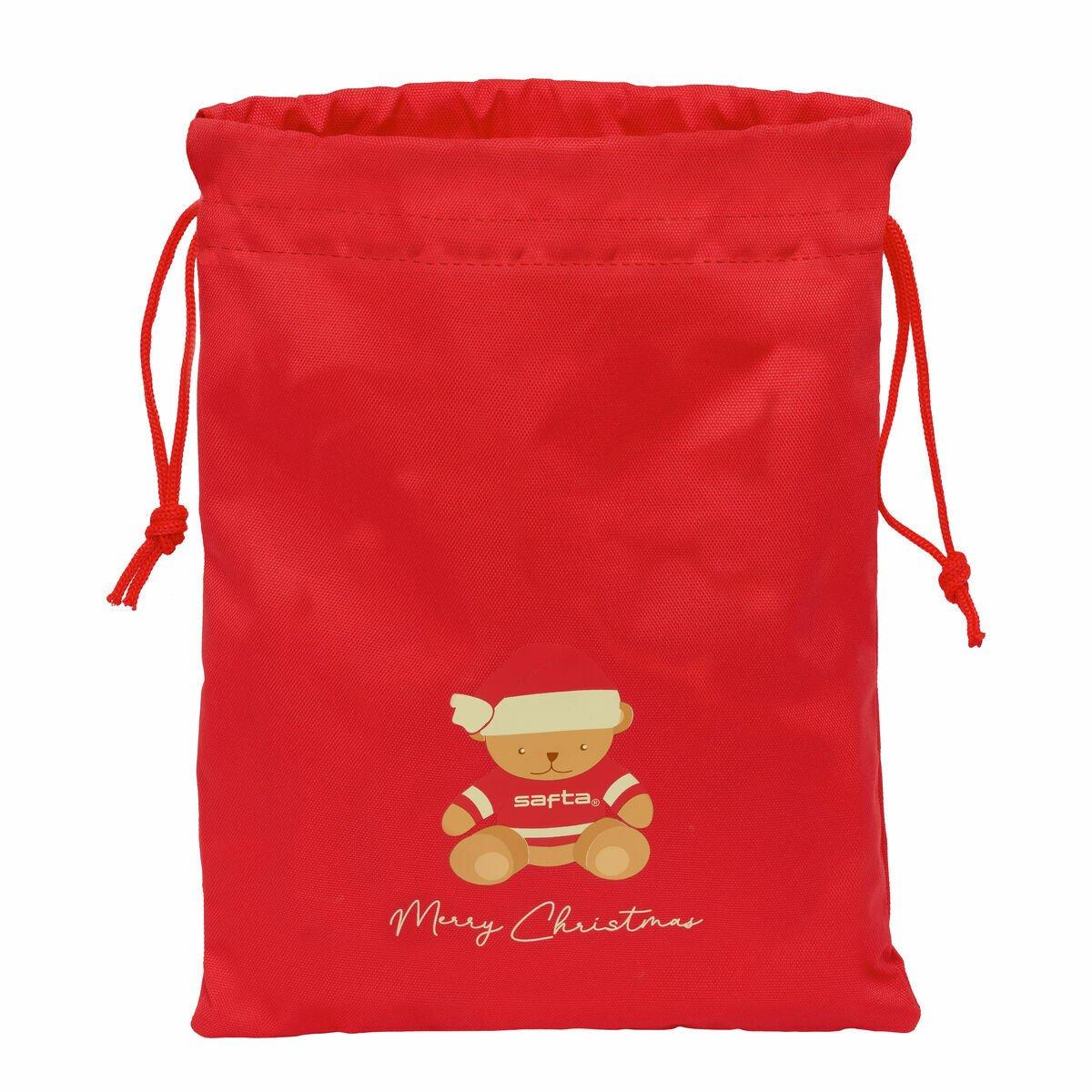 Bolsa Mochila con Cuerdas Safta Rojo 26 x 34 x 1 cm