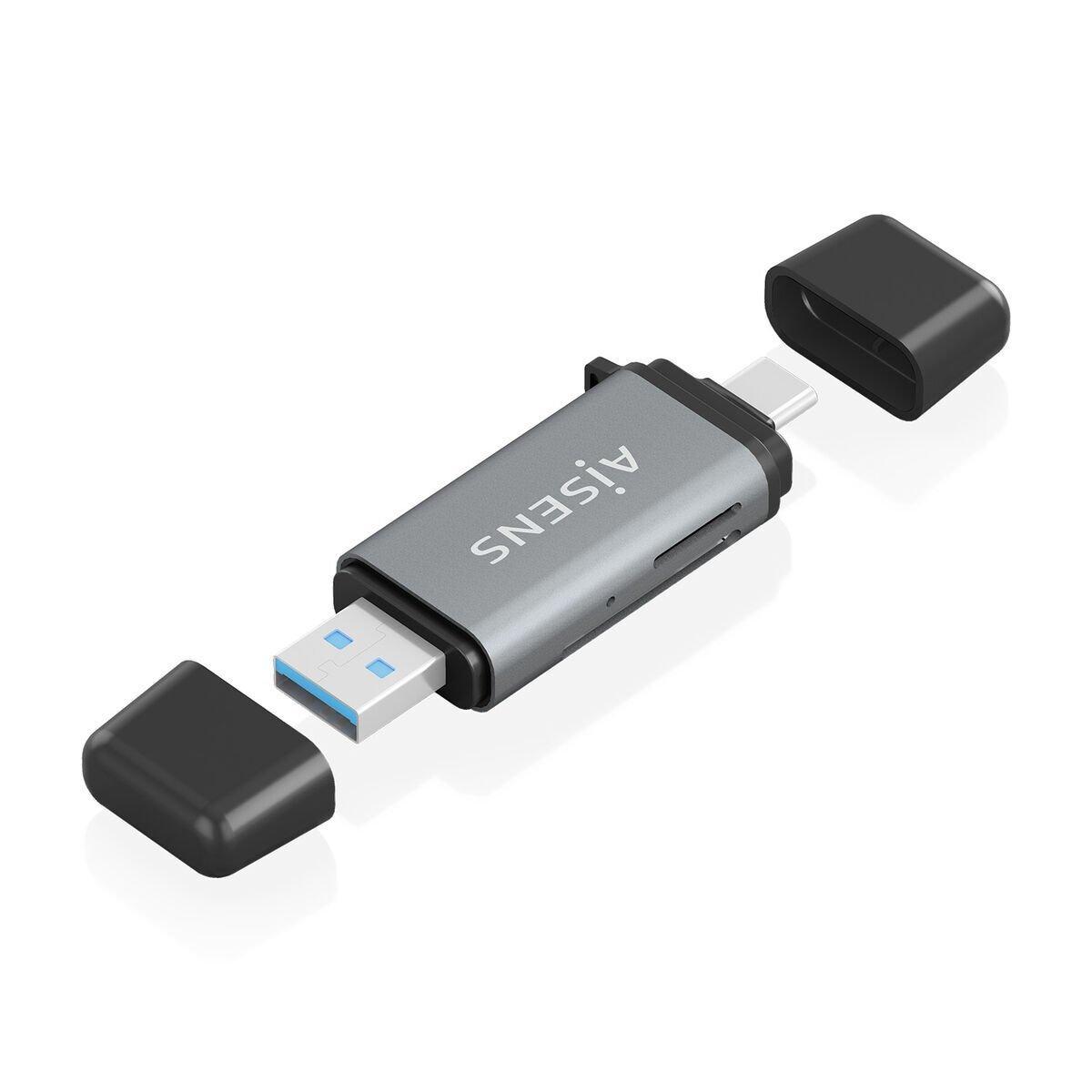 Lector de Tarjetas Aisens ASCR-2AC11-GR Gris