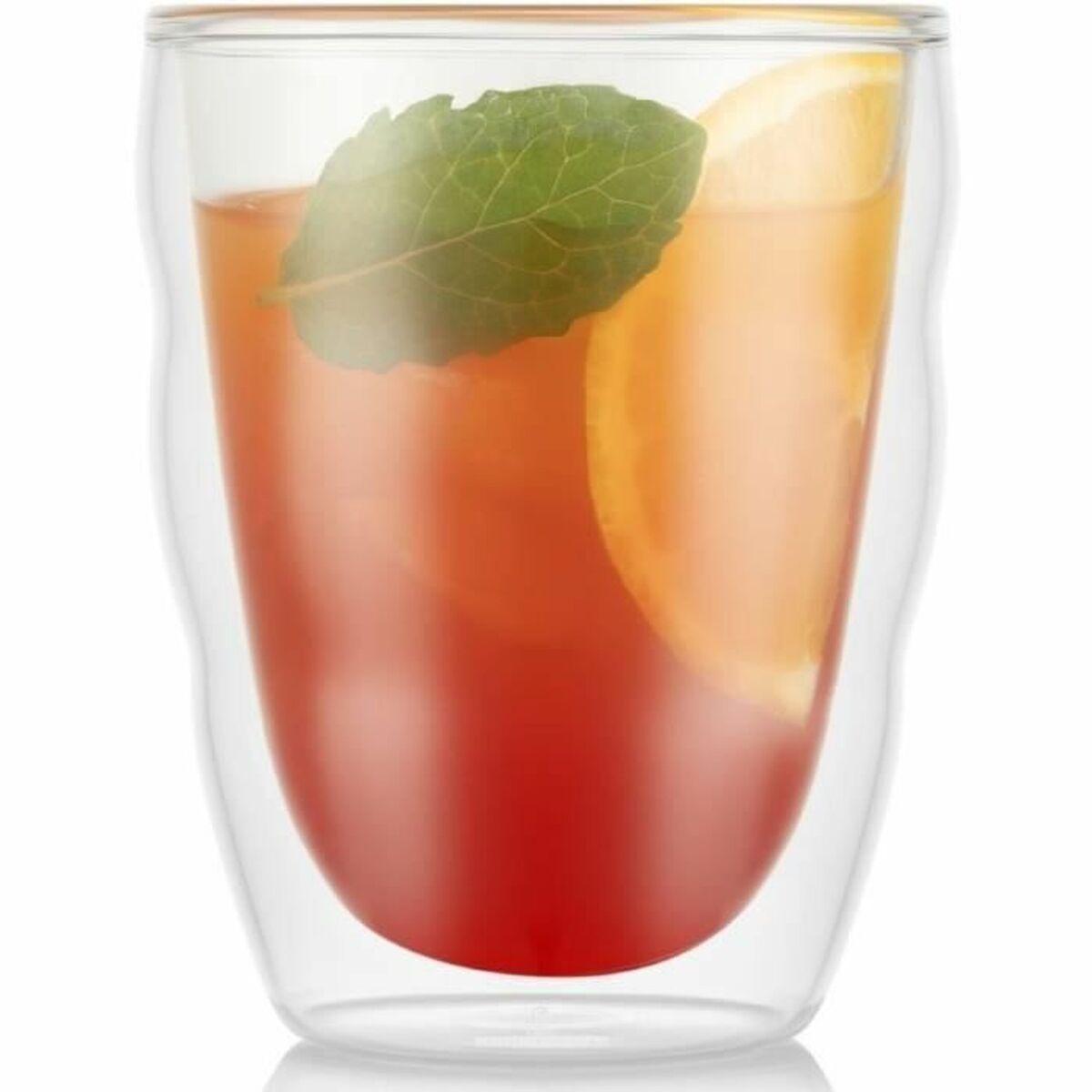 Set de Vasos Bodum 250 ml Transparente Vidrio de Borosilicato Liso 2 Piezas (2 Unidades)