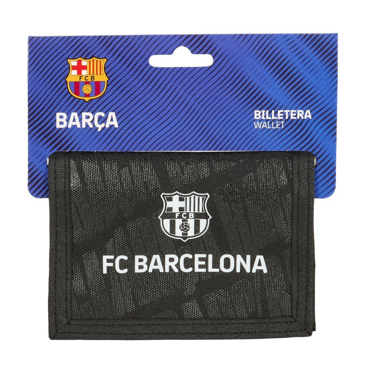 Cartera F.C. Barcelona Negro 12,5 x 9,5 x 1 cm