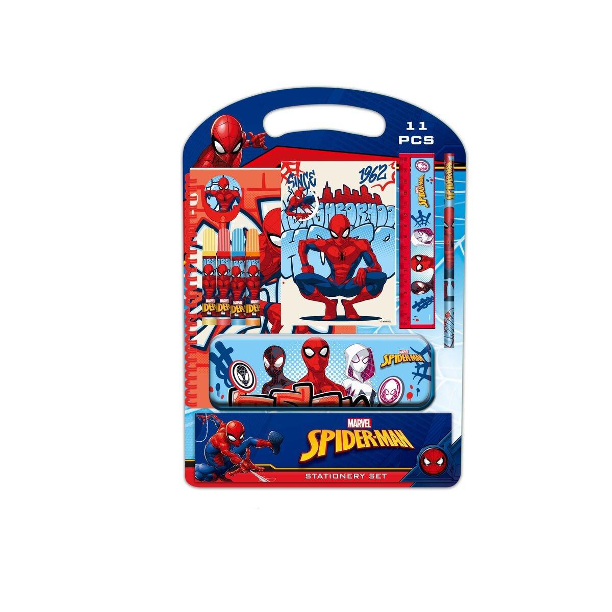 Set de Papelería Spider-Man Attack Negro