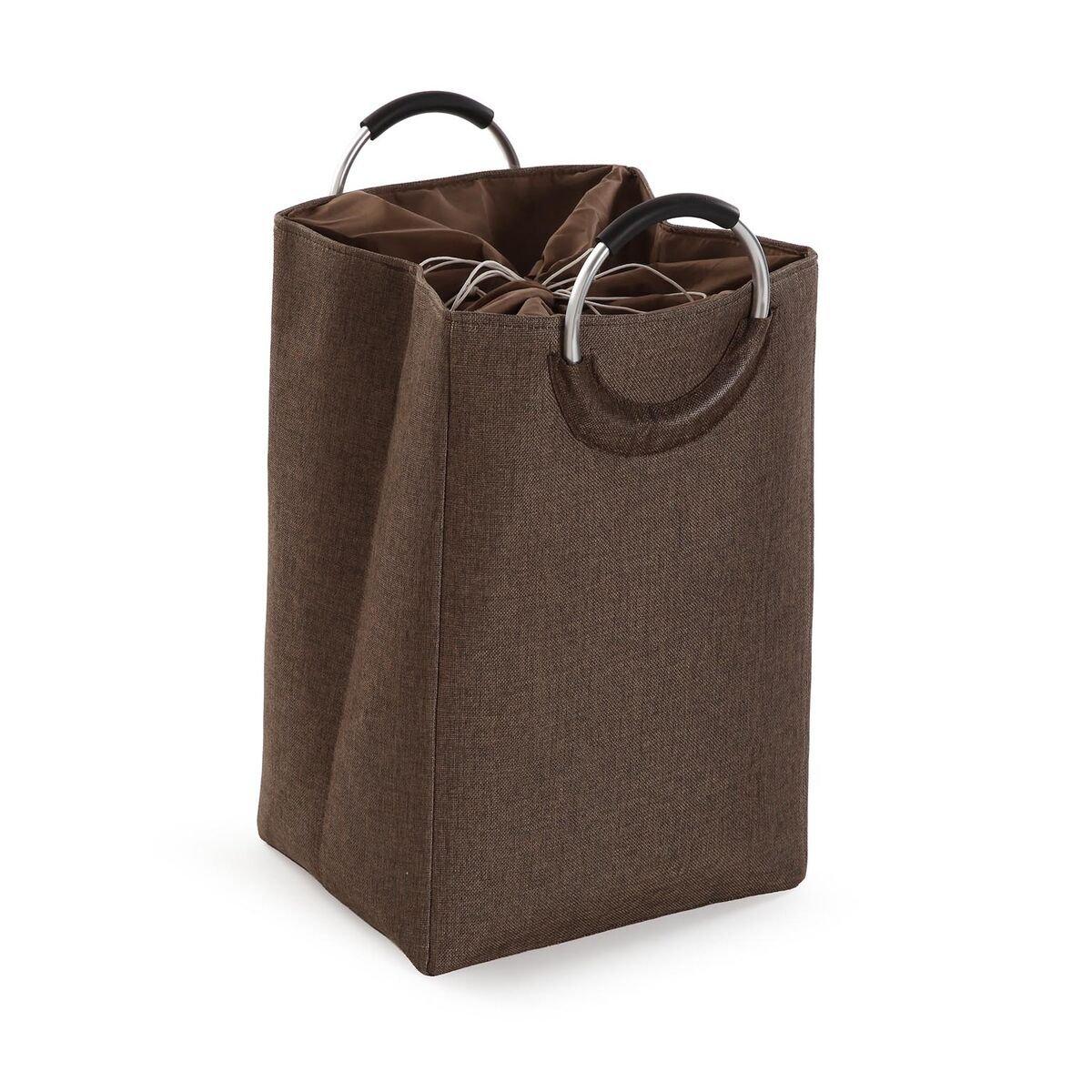 Cesto para la Ropa Sucia Versa Marrón Aluminio Polipropileno EVA 36 X 55 X 30 CM