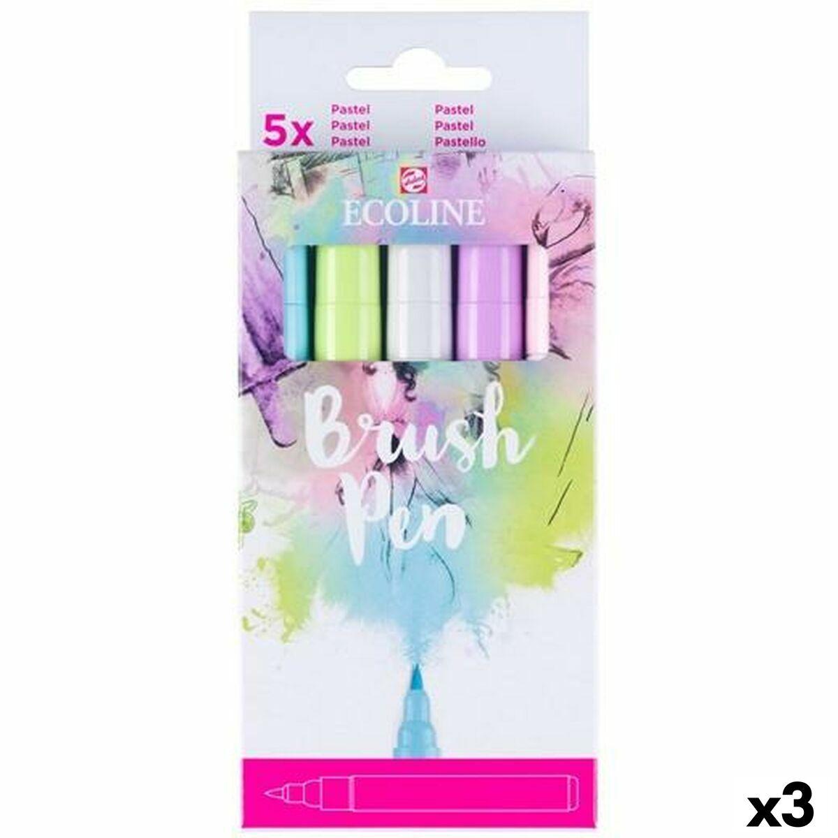 Set de Rotuladores Talens Ecoline Multicolor 5 Piezas (3 Unidades)