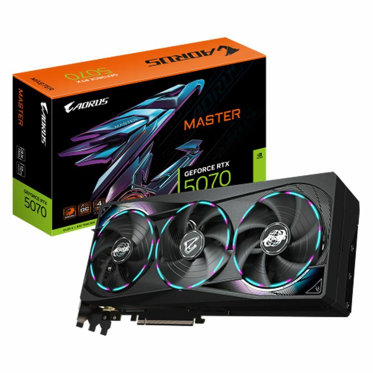 Tarjeta Gráfica Gigabyte AORUS GeForce RTX 5070 MASTER 12G nvidia geforce rtx 5070 12 GB GDDR6 GDDR7