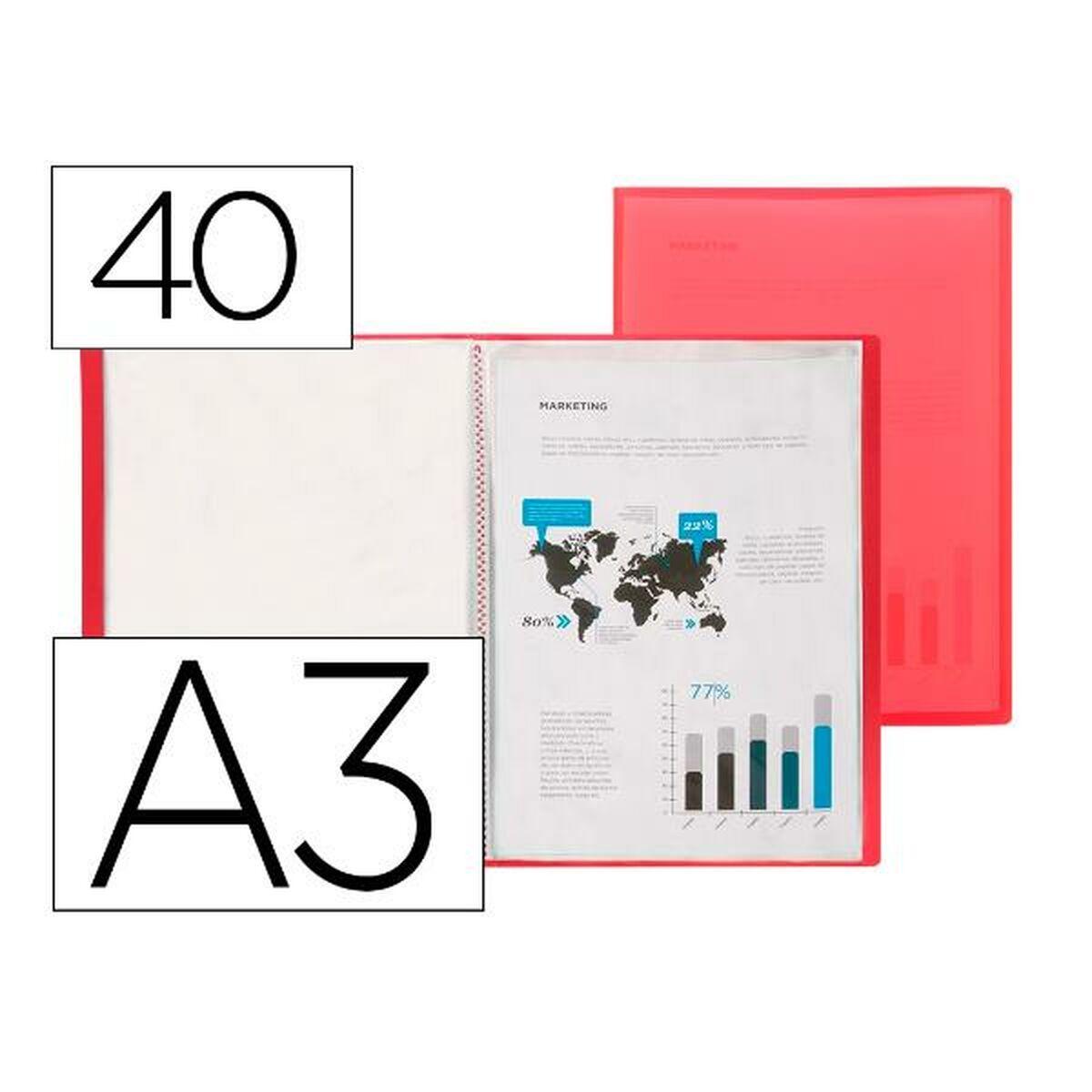 Carpeta Liderpapel EC51 Rojo A3