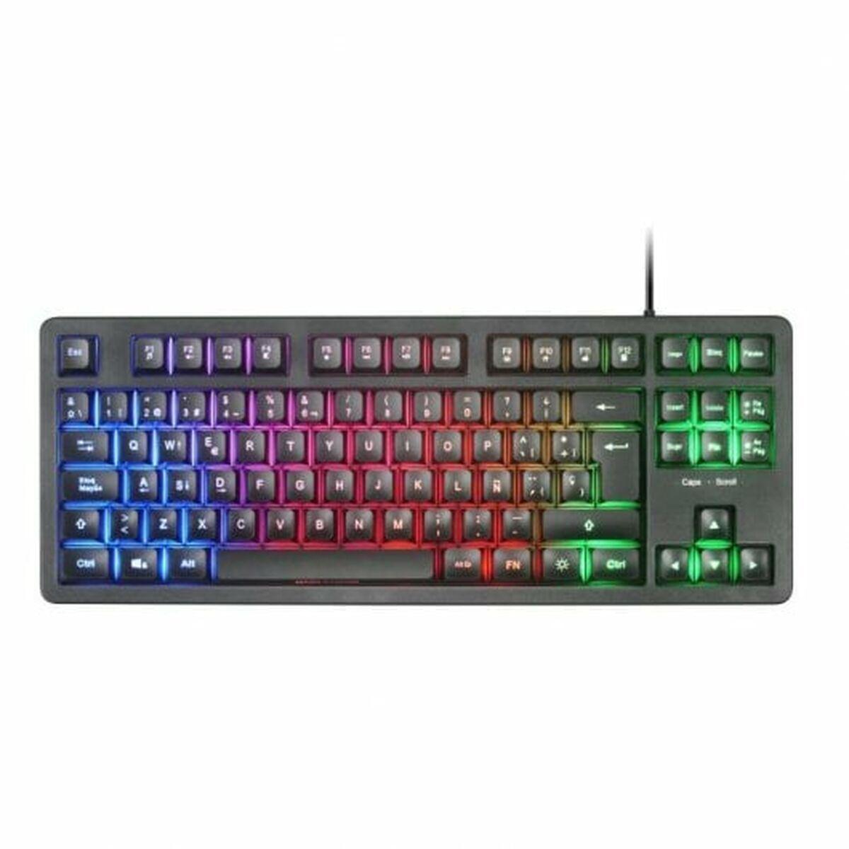 Teclado Mars Gaming MK023ES Negro Qwerty Español