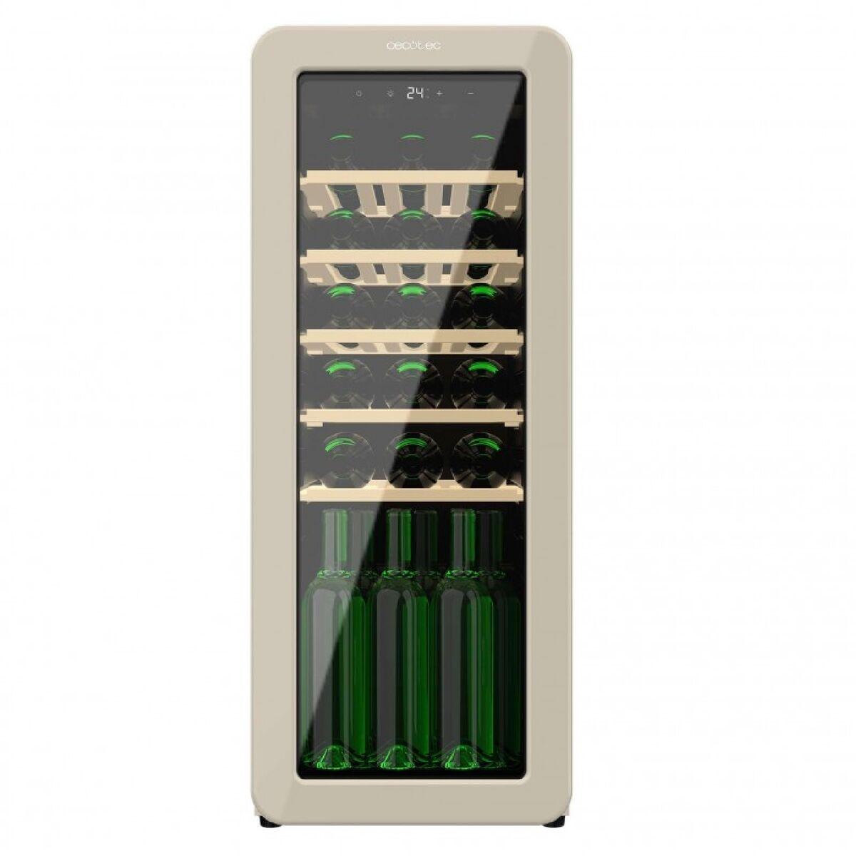 Cecotec Vinoteca 24 botellas Bolero GrandSommelier Origin 24 Hit Beige LED NoFrost display