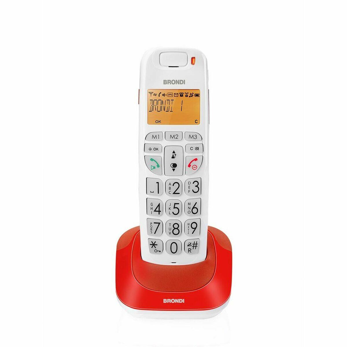 Teléfono Inalámbrico Brondi BR-10276032 Rojo