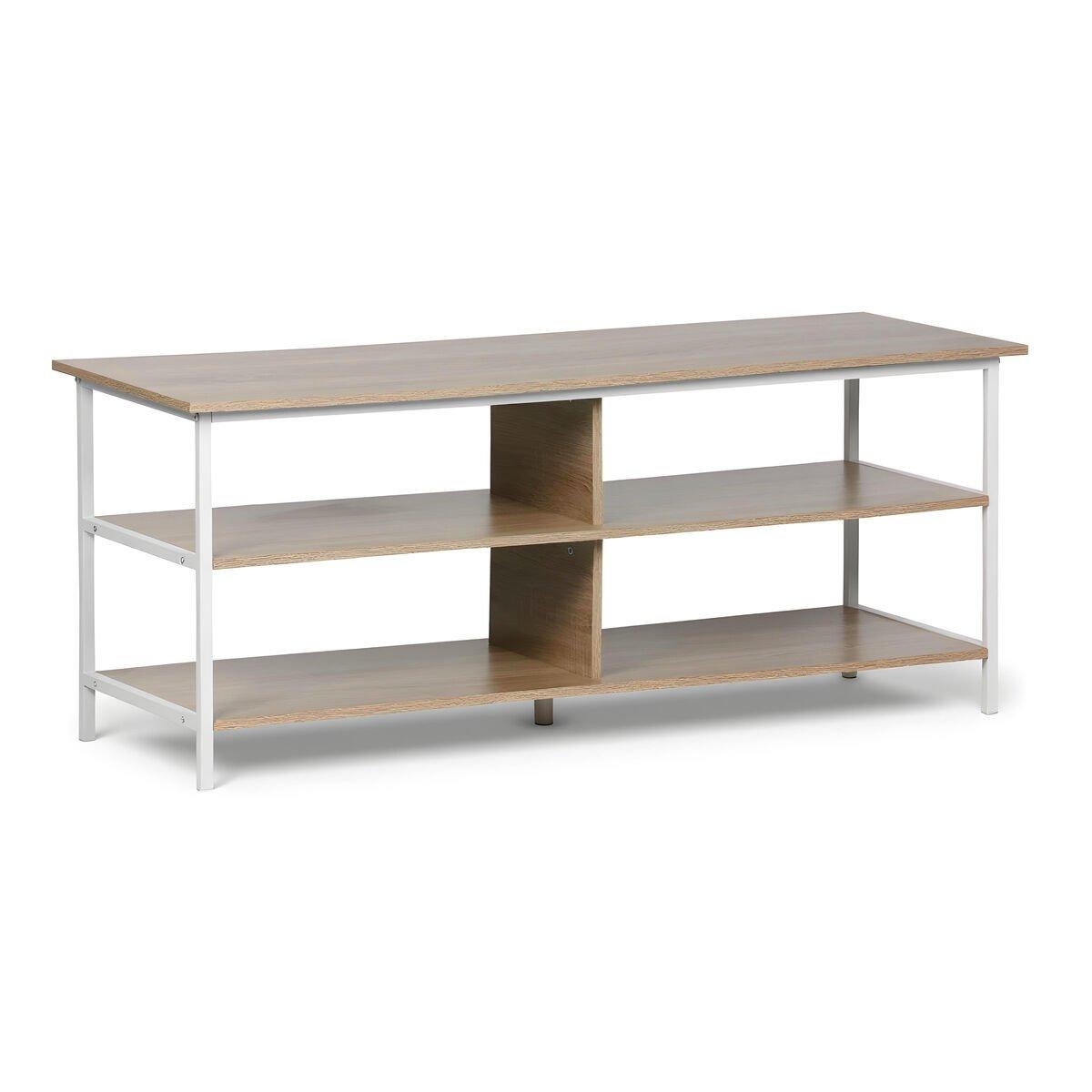 Mueble Auxiliar MobleKit Blanco Marrón 110 x 40 x 45 cm Madera Metal