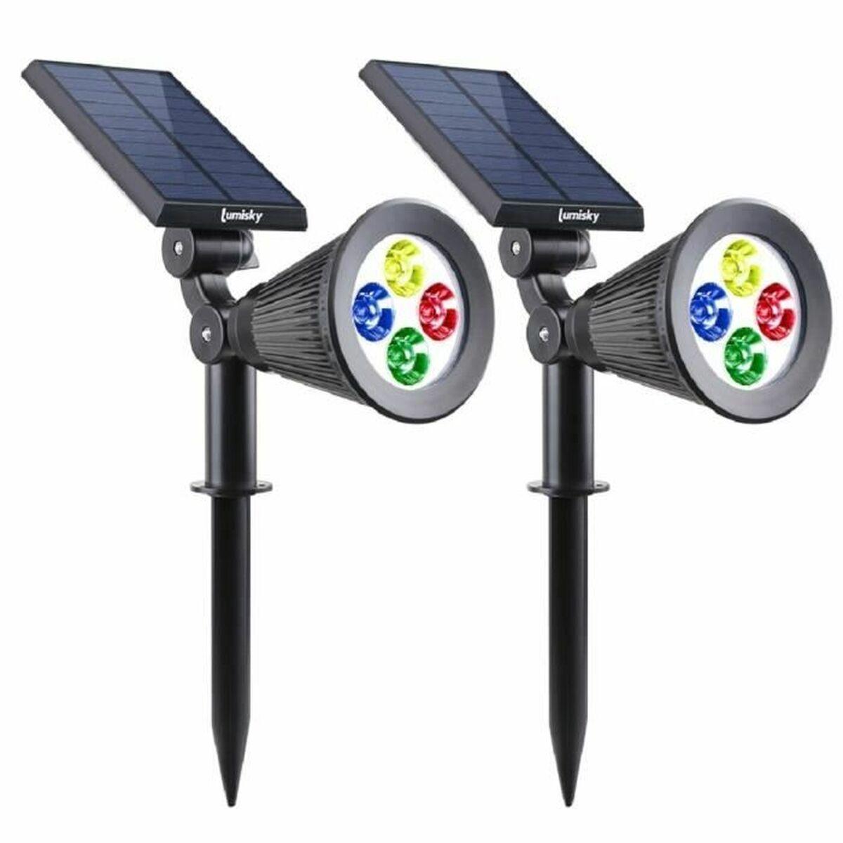 Lámpara solar Lumisky Negro rouge 200 Lm (2 Piezas) (2 Unidades)