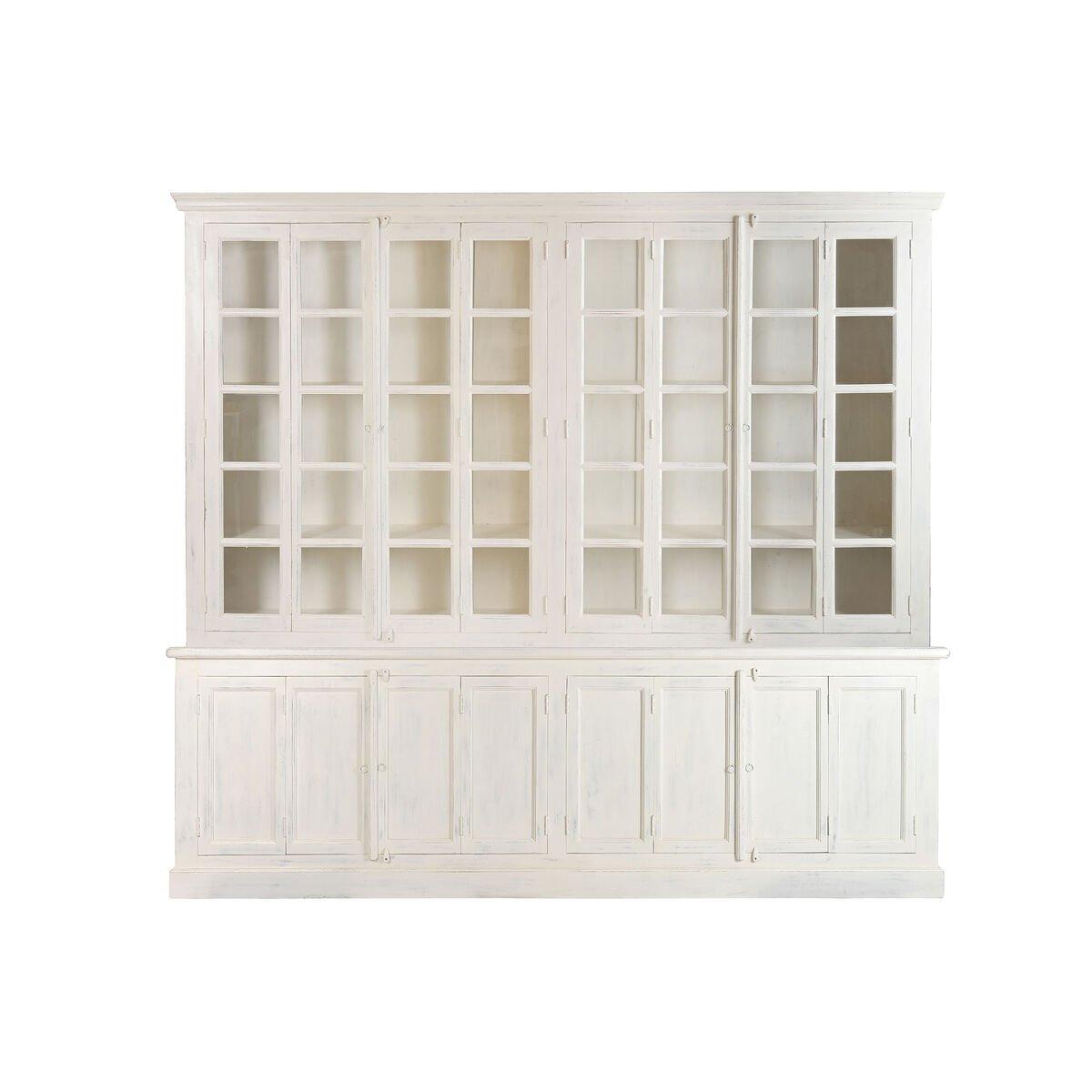 Vitrina Home ESPRIT Blanco Teca Madera de mango 270 X 43 X 244 CM