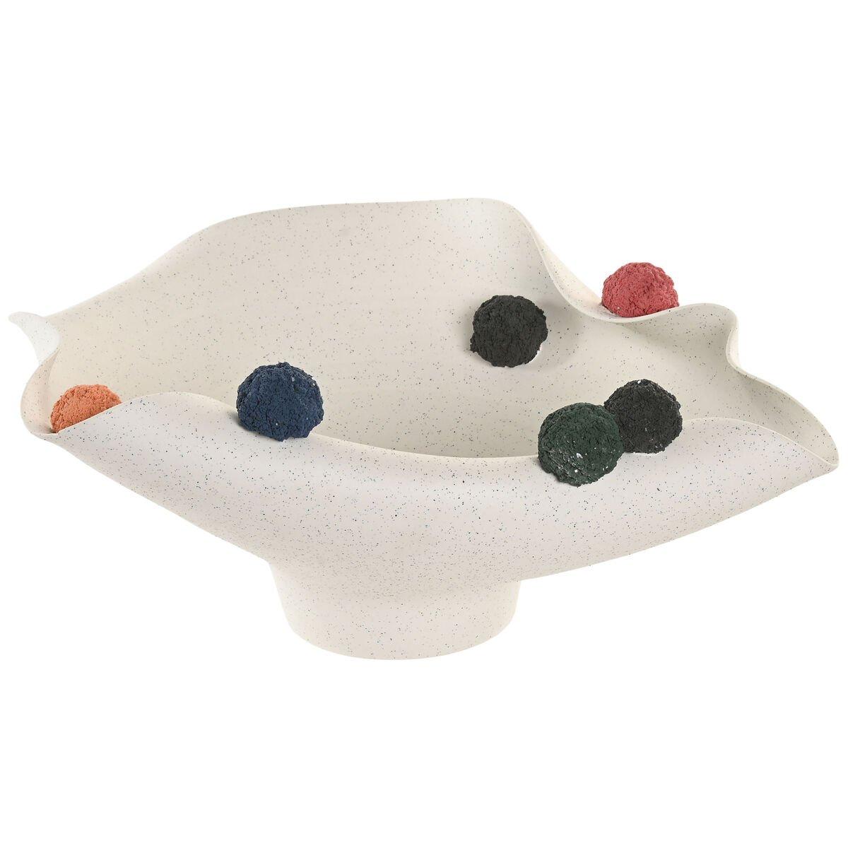 Centro de Mesa Home ESPRIT Blanco Multicolor Cerámica 47 X 38 X 20 CM