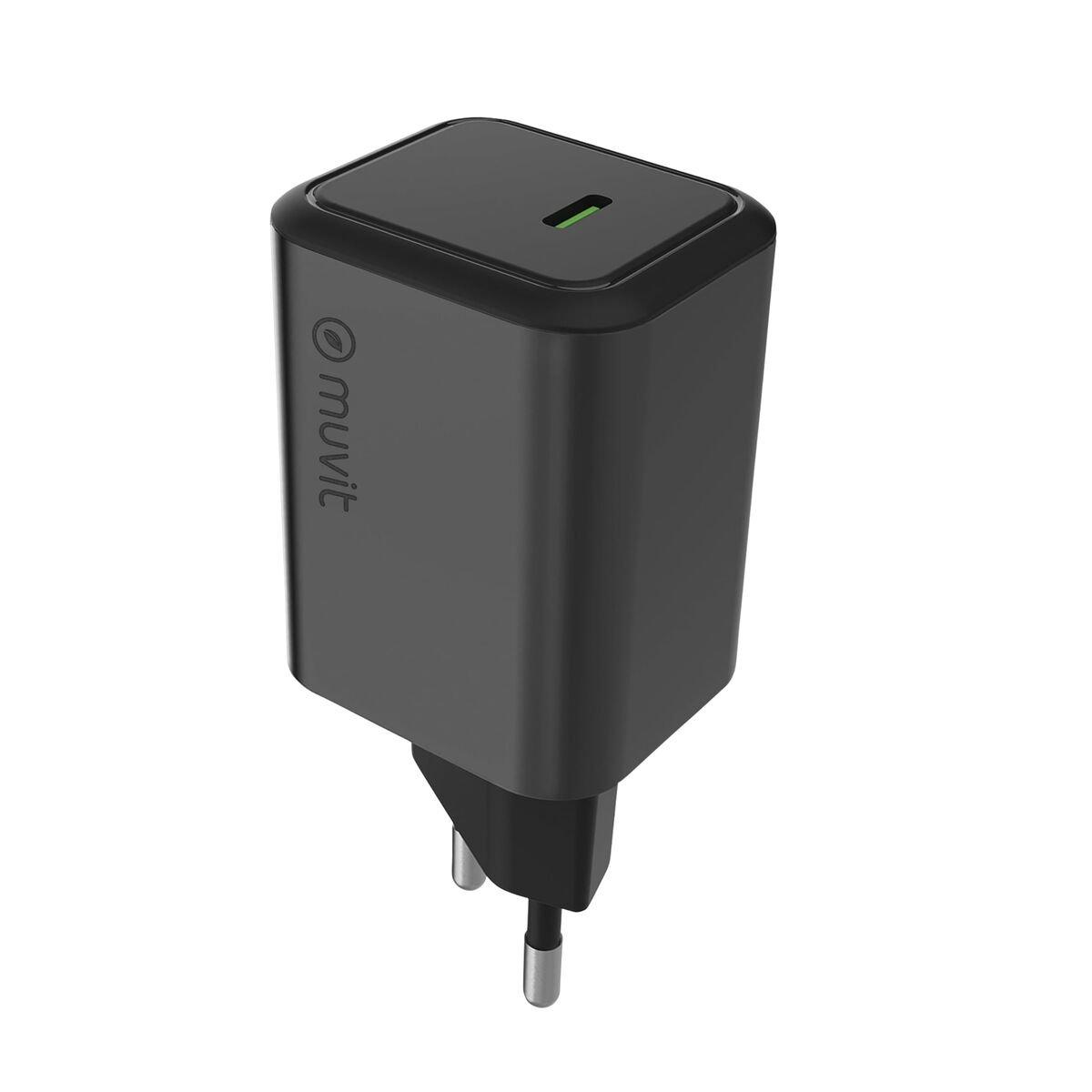 muvit for change cargador de pared USB + Tipo C PD45W aluminio