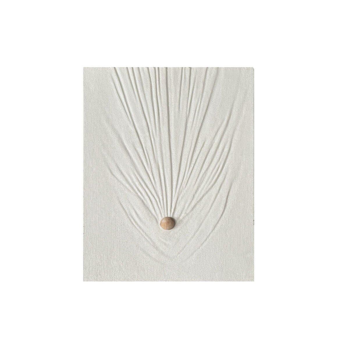 Decoración de Pared Home ESPRIT Blanco Natural Scandi 60 X 7 X 80 CM