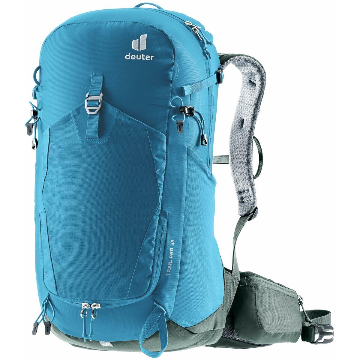 Mochila Deportiva Deuter Trail Pro 33 Azul Verde 33 L