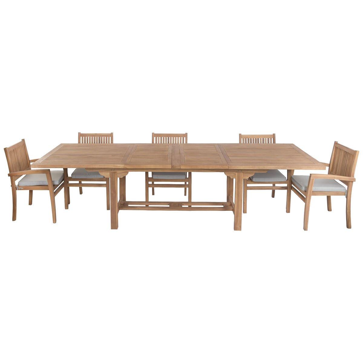 Conjunto de Mesa con Sillas Home ESPRIT 210 X 100 X 76 CM