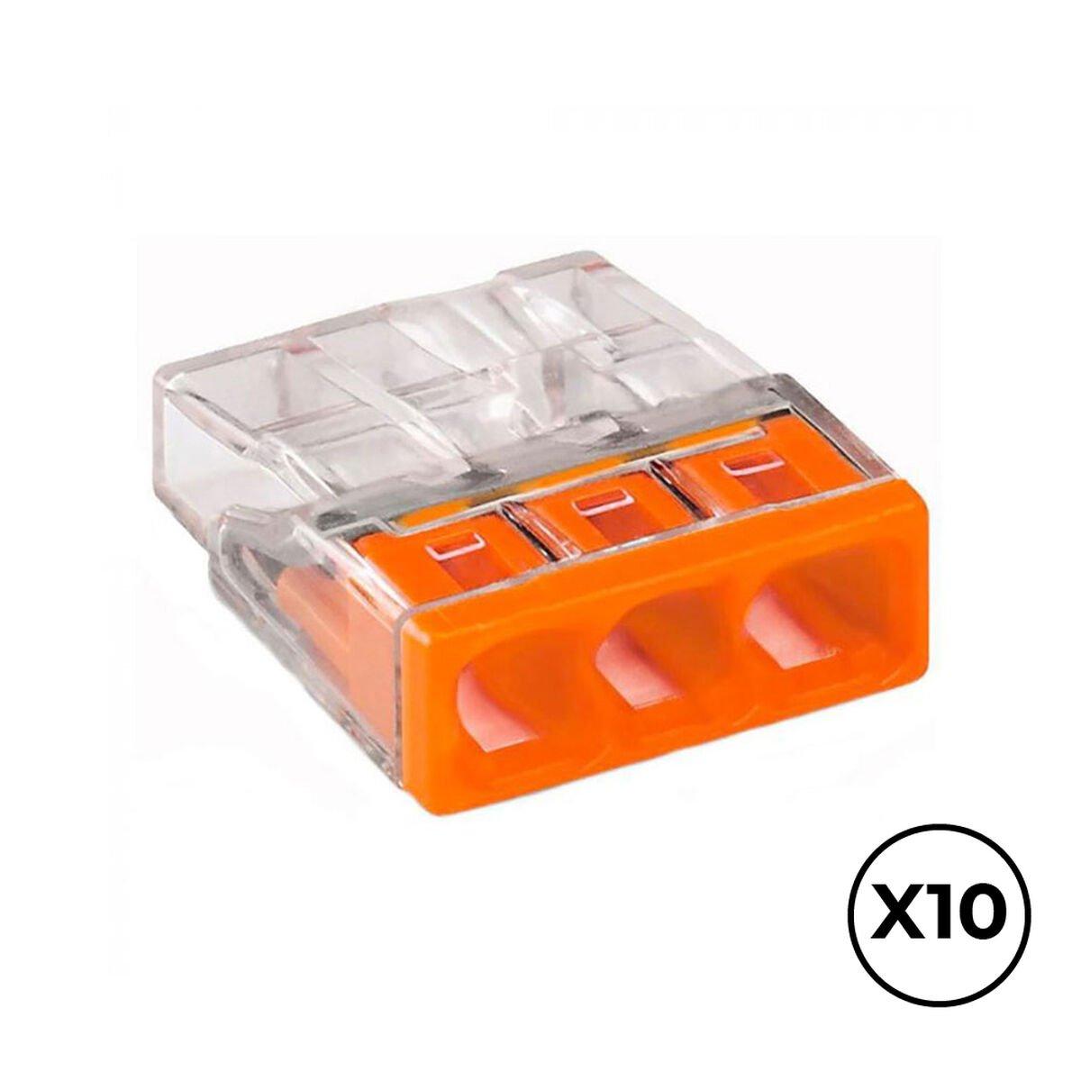 Conector rápido Wago 2,5 mm 3 conexiones (10 Unidades)