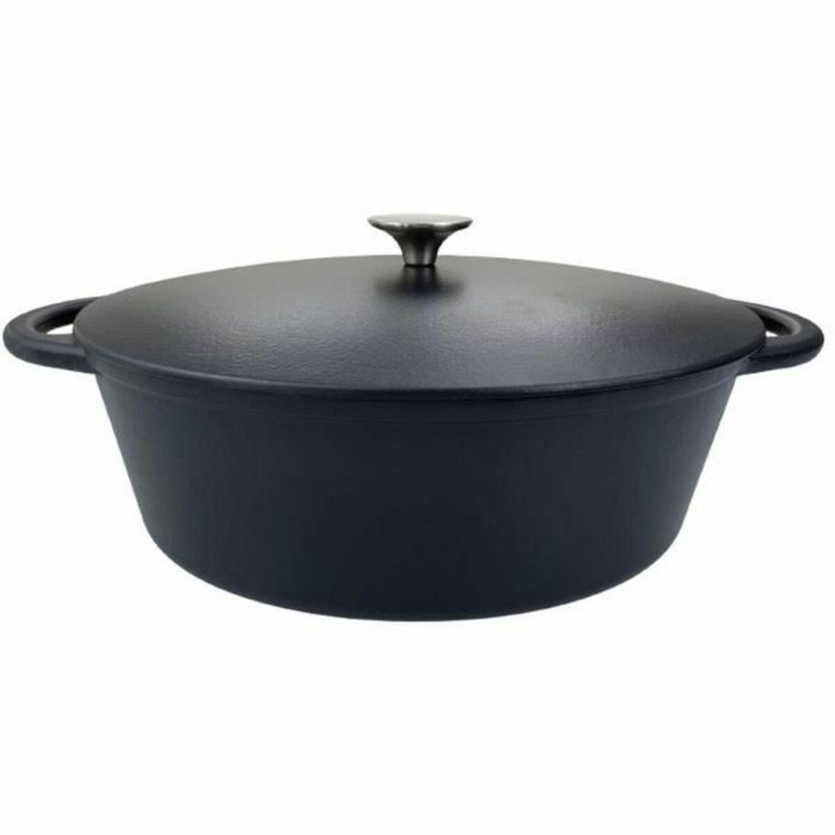 Cacerola Con Tapa Baumalu Negro 38 x 30 x 16 cm