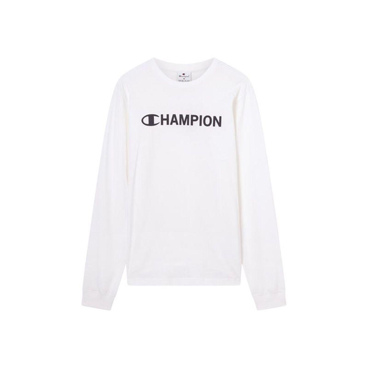 Camiseta de Manga Larga Hombre Champion Graphic Shop Blanco