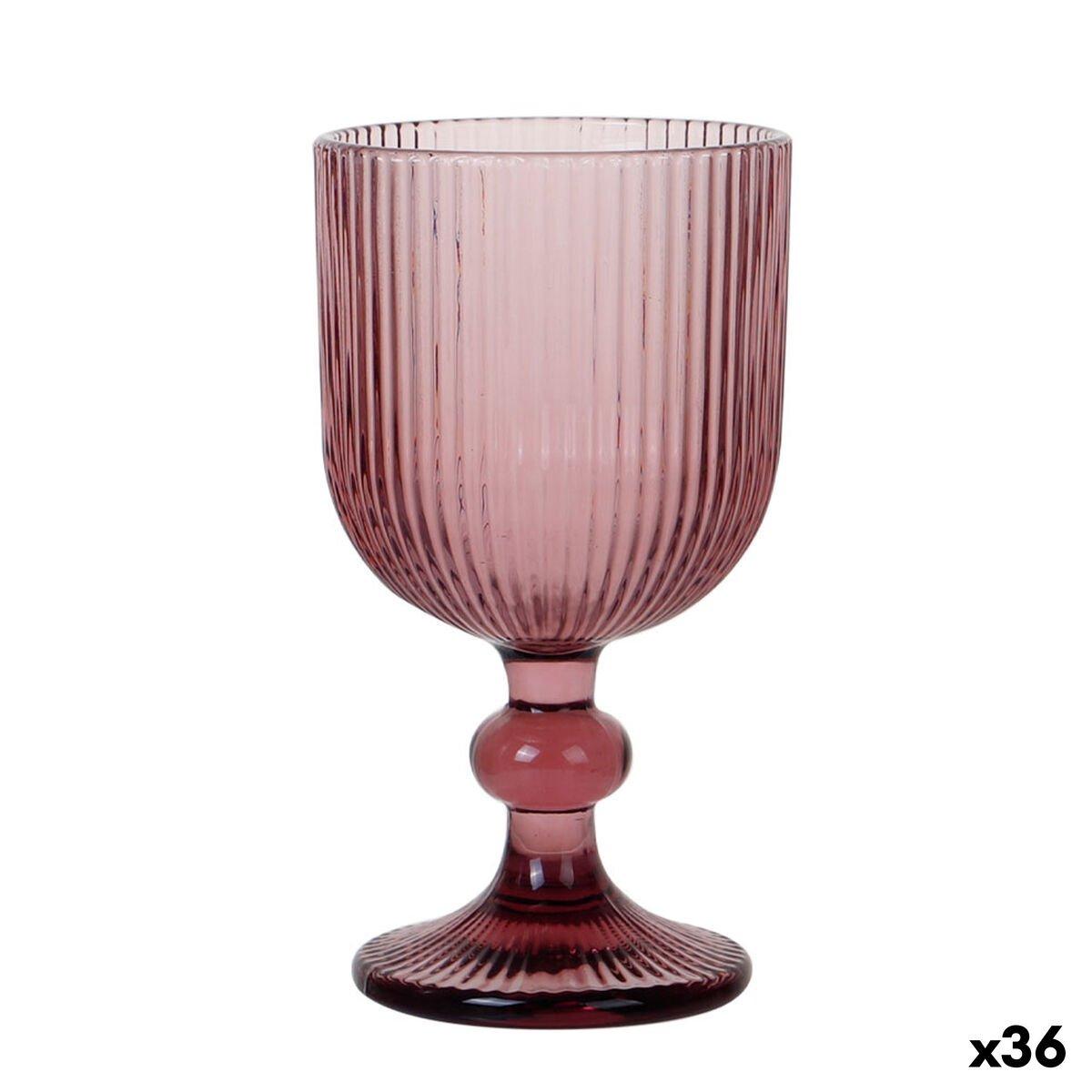 Copa La Mediterránea Sonella Morado Vidrio 360 ml (36 Unidades)