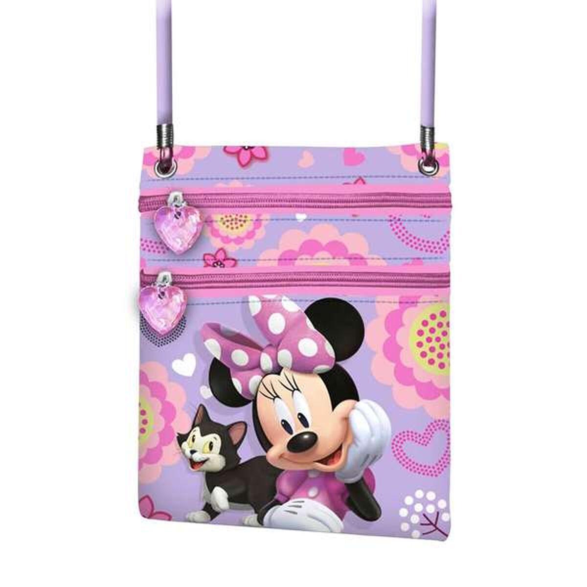 Bolso Bandolera Minnie Mouse Lila 17 x 15 x 4 cm