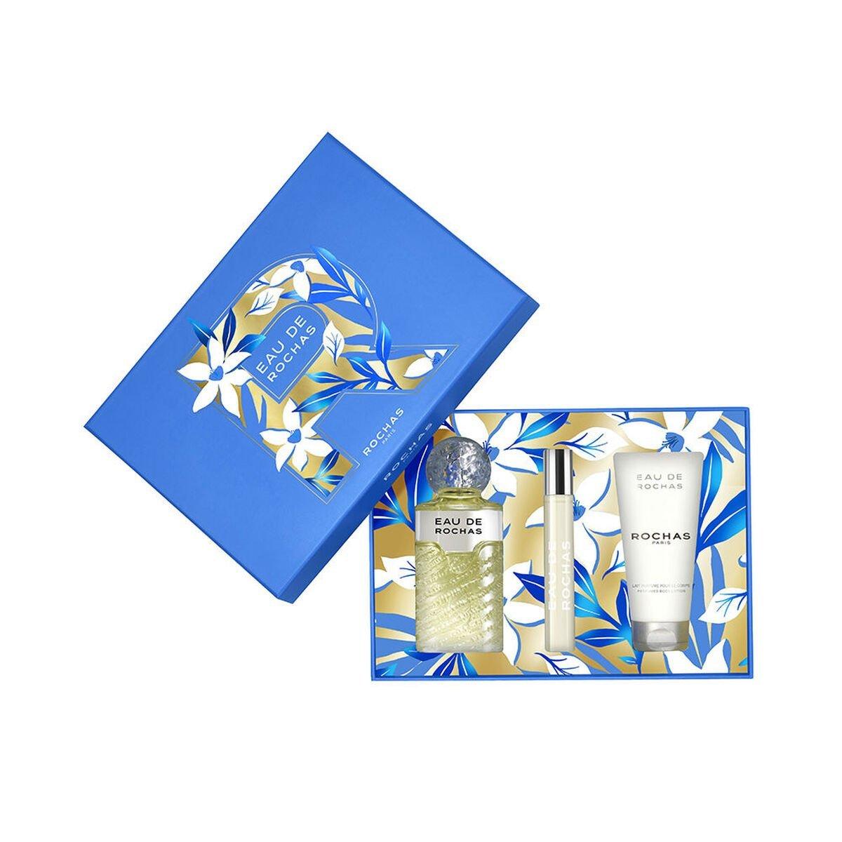 Set de Perfume Mujer Rochas EAU DE ROCHAS 3 Piezas