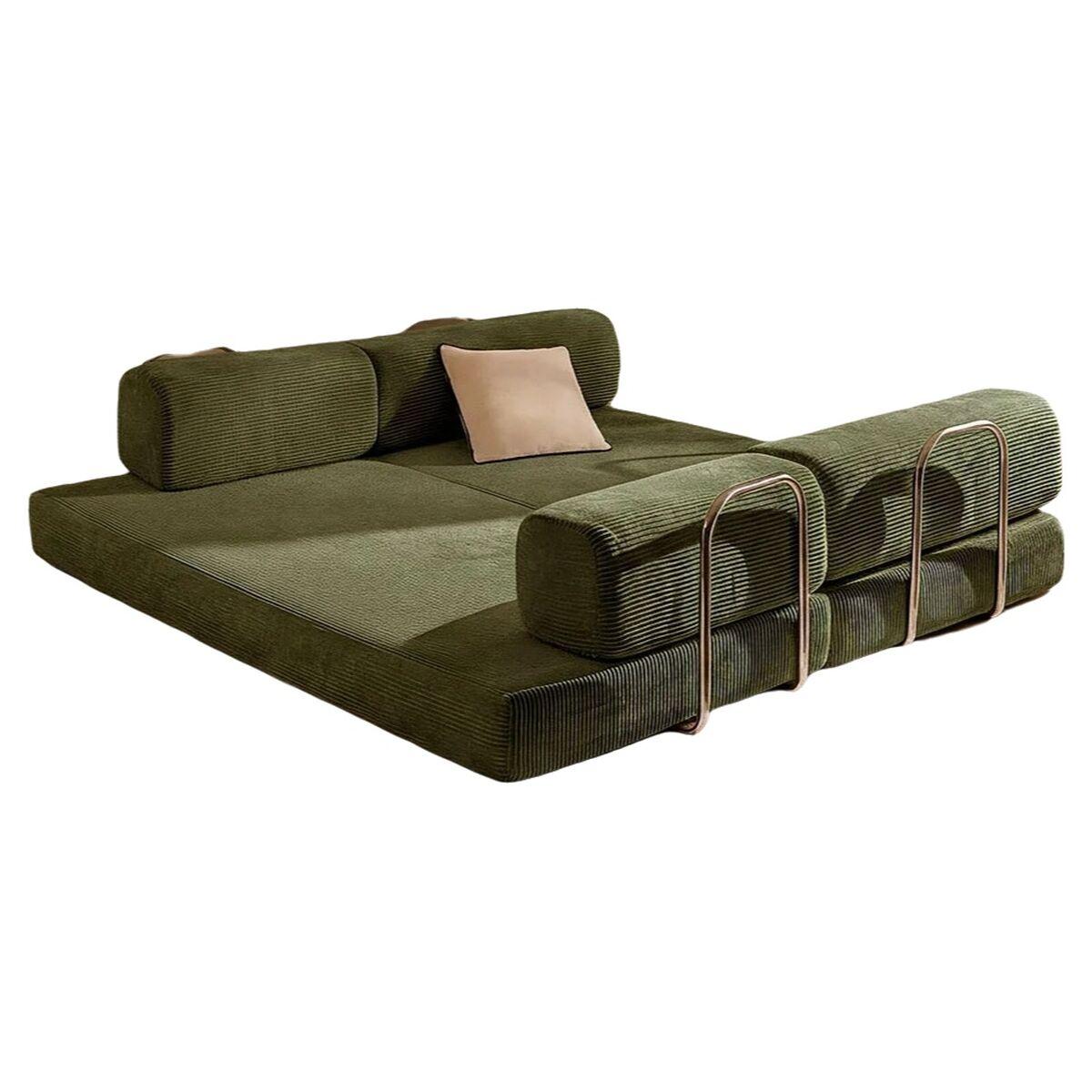 Sofá Home ESPRIT Verde Scandi 200 X 90 X 64 CM