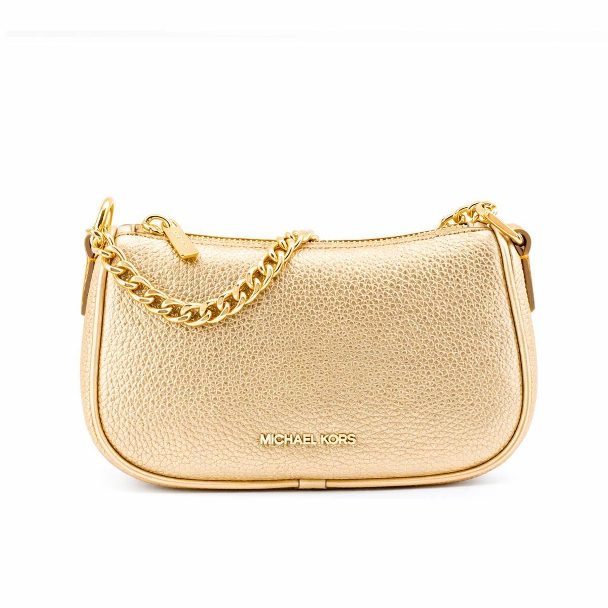 Bolso Bandolera Michael Kors Carmela Dorado 20 x 12 x 7 cm